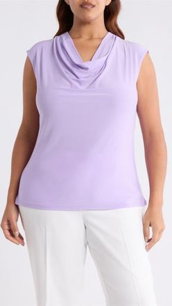 Kasper Cowl Neck Cap Sleeve Top in Lavender Mist at Nordstrom, Size 2 X