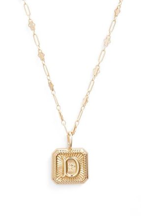Miranda Frye Harlow Initial Pendant Necklace in Gold - D at Nordstrom