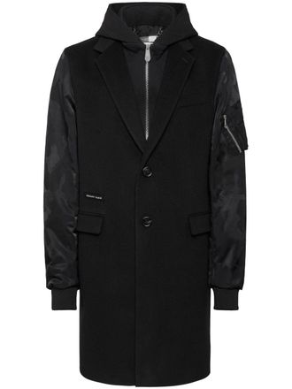 Philipp Plein Cappotto Gianni con stampa camouflage - Nero