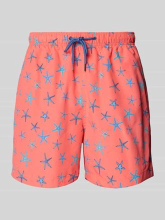 Mc Neal Badehose mit elastischem Bund in Hellrot, Gr&ouml;&szlig;e L