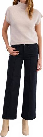 FDJ Olivia Wide Leg Jeans In Black