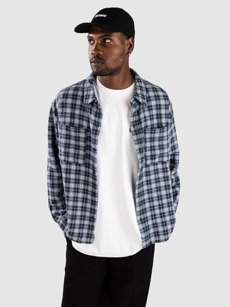 Empyre Boxy Flannel Camisa azul