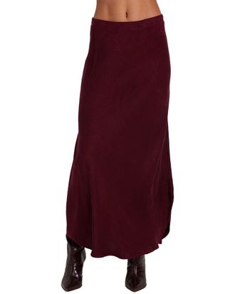 Bella Dahl Asymmetric Side Slit Bias Skirt
