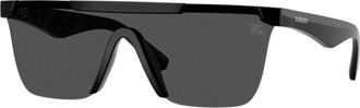 Burberry Be 4480D Zonnebril - unisex - Zonnebrillen - Zwart - 41 MM - Accessoires