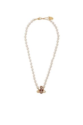Vivienne Westwood KITTY PERAL NECKLACE Size: OS, colour: GOL