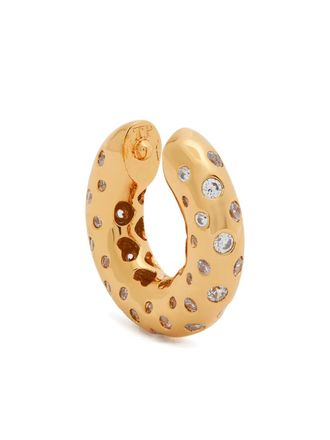 Timeless Pearly strass cuff earring - Oro