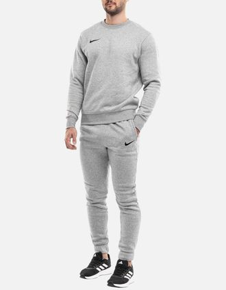 Nike Mens NIKE CW6902 Mens Tracksuits Fleece Sweatshirt Joggers Park 20 Crew Sportswear - Grey - Size: 38