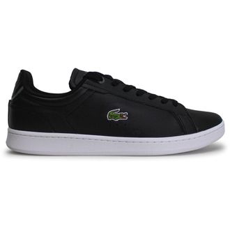 Lacoste Carnaby Pro BL Leather Synthetic Mens Comfort Trainers - Black White - Size:UK 10