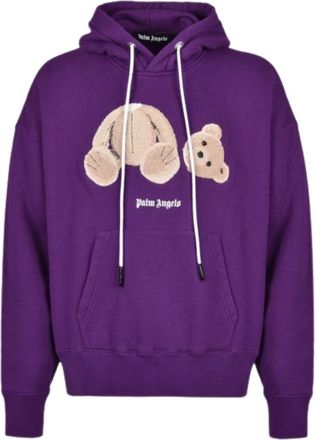 Palm Angels Kill The Bear-logo paarse hoodie