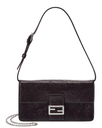 Fendi Fendi Tube Leather Wallet On Chain