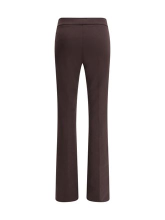 Avenue Montaigne Womens Flare Stretchy Pants Brown Elastane; Polyamide Trousers