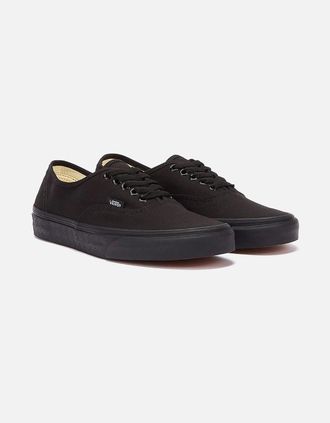 Vans Womens Vans Authentic Canvas True Black Trainers - Size: UK 10 / eu 44.5 / us 10.5