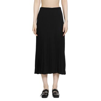 Maison Margiela Pleated Midi Skirt