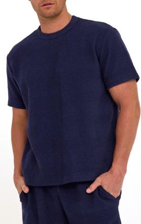 Threads 4 Thought Maxwell Stripe Jacquard Terry Cloth T-Shirt in Stargazer at Nordstrom, Size Xx-Large