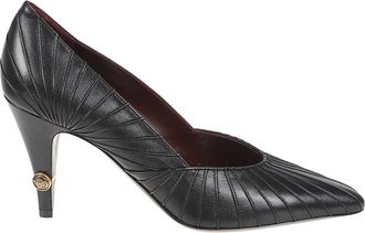 Versace Gianni Pumps - Dames - Pumps - Zwart - 37 1/2 EU - Leer - Schoenen