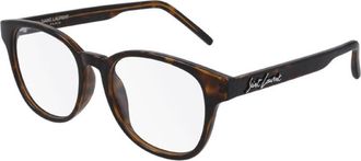 Saint Laurent Unisex Black Square Eyeglass Frames SL399 002