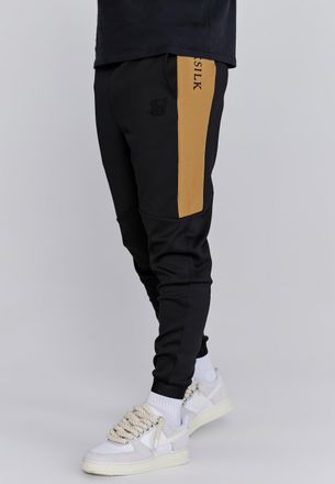 Siksilk Joggers de ajuste muscle negros para hombre SikSilk L