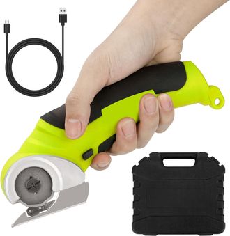 OEM Tijeras El&eacute;ctricas Con Caja De Herramientas, Cortador De Cart&oacute;n, Cortador De Rollo Inal&aacute;mbrico, Bater&iacute;a De 4,2 V/2,0 Ah, Cortador Universal, Potentes 