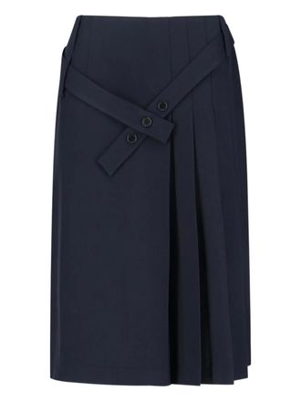 Sibel Saral Midi-plooirok - Blauw