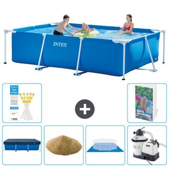 Intex Piscina Con Estructura Rectangular - 300x200x75 Cm - 7-piezas S158