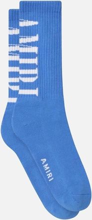 Amiri Mens Amiri Core Logo Socks in Carolina Blue - Size: BLUE,UK 11-12 eu 45-46