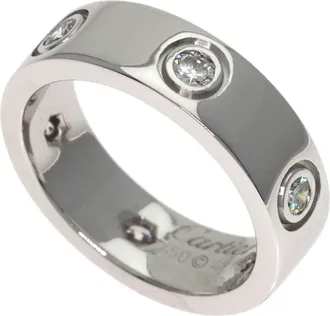Cartier White Gold White Gold (18K) Band Ring (Pre-Owned)