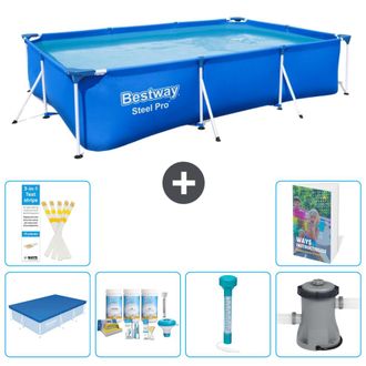 Bestway Piscina Bestway Steel Pro Rectangular - 300x201x66 Cm - 7-piezas S52