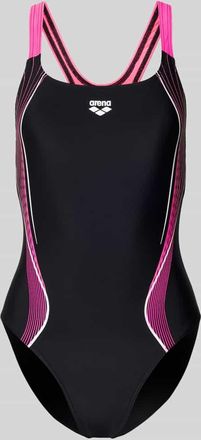 Arena Slim Fit Badeanzug mit Logo-Print Modell Control in Pink, Gr&ouml;&szlig;e 34