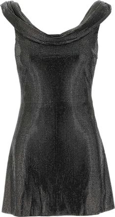 Giuseppe Di Morabito draped-neck mini dress - Black