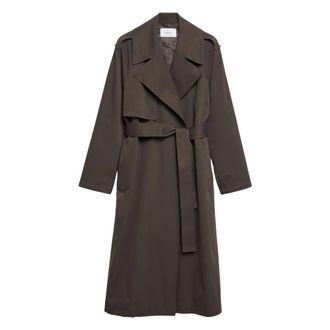 Comma Trenchcoat met logoband - Dames - Trenchcoats - Bruin - L - Jassen
