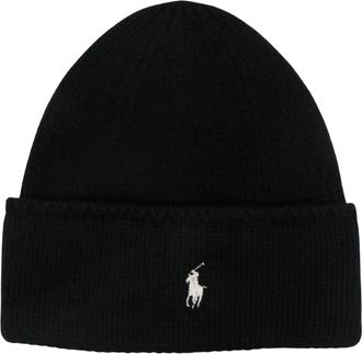 Ralph Lauren Gorro de punto merino - Accessories - Mujer - Negro - ONE SIZE
