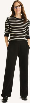 Nautica Womens Wide Leg Fleece Sweatpant