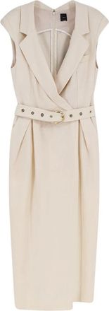 Pinko Maxi Kleedjes - Dames - Casual kleedjes - Wit - M - Kleedjes