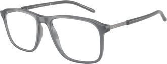 A|X Armani Exchange Mens 54 mm Shiny Opal Grey Eyeglasses