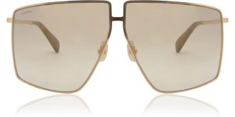 Max Mara MM0026 30F Womens Sunglasses Gold Size 64