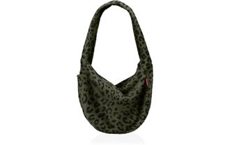 Reisenthel Umh&auml;ngetasche REISENTHEL Moonbag, Damen, Gr. B/H/T: 48cm x 33cm x 14cm, gr&uuml;n, schwarz, Polyester, Taschen Umh&auml;ngetasche