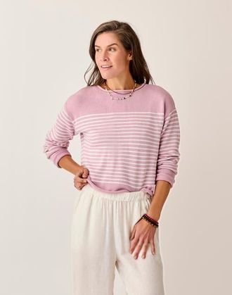 Carve Designs Rue Sweater in Lt. Dusk Stripe at Nordstrom, Size Xx-Small
