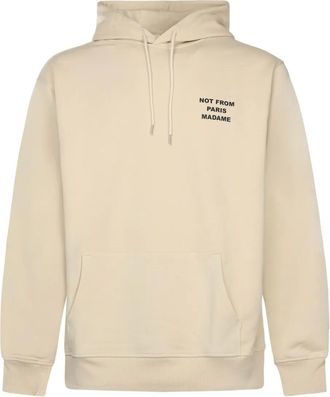 Dr&ocirc;le de Monsieur Hoodie met trekkoord - Beige