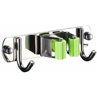 OEM Soporte De Pared Para Fregonas Y Escobas, Organizador De Escobas De Acero Inoxidable Para Cocina, Ba&ntilde;o, Jard&iacute;n Y Oficina - Crezuo