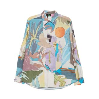 Paul Smith Casual Shirts, male, Multicolor, Size: M Printed Shirt
