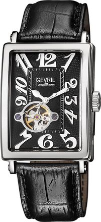 Gevril Group Avenue of Americas Open Heart Automatic Mens Watch 5071