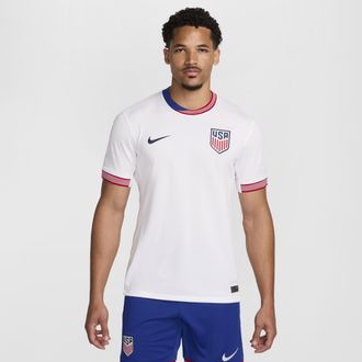 Nike USMNT 2024 Stadium Home Nike Mens Dri-FIT Soccer Replica Jersey in White | FJ4278-100