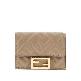 Fendi Micro trifold Baguette wallet Woman One Size