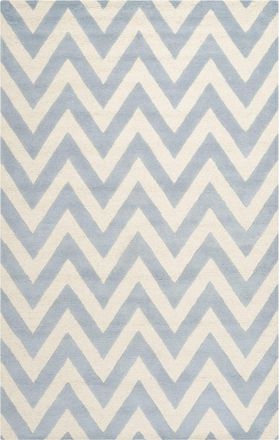 Safavieh Alfombra Lana Blu/Neutrale 122 X 183 cm