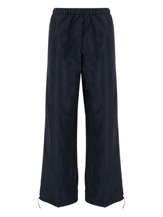 Aspesi elastic-waist trousers - Blue