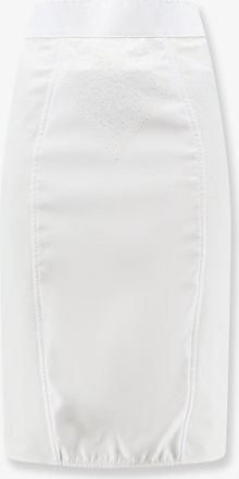 Dolce & Gabbana Gonna midi in raso e powernet - DOLCE & GABBANA - gender_Woman