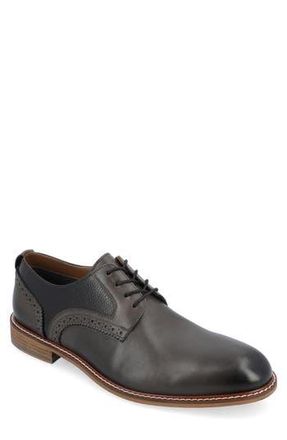 Thomas & Vine Clayton Leather Brogue Derby - Wide Width in Charcoal at Nordstrom Rack, Size 12