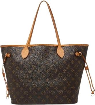 Louis Vuitton Pre-owned Neverfull Monogram Tote Bag - Dames - Vintage Shopper - Bruin - ONE Size - Leer - Vintage