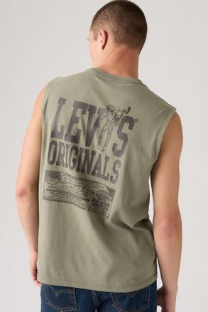 Levi's Canotta da fitness stampata - Uomo - XL - Verde / Mulled Basil