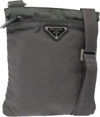 Prada unisex, Pre-owned, Grijs, Maat: ONE Size Nylon